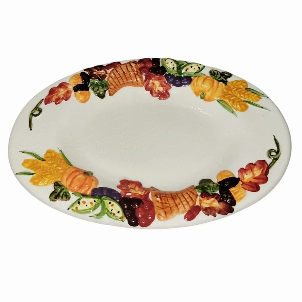 Publix‎ The Pilgrim Pair Thanksgiving Gravy Boat Underplate Ceramic w/ Box